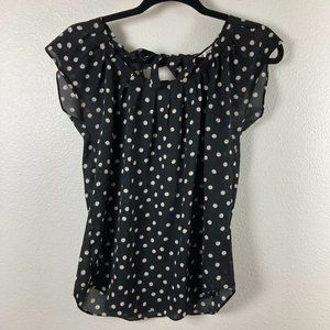 3/$20 LC Lauren Conrad Polka Dot Blouse Size S